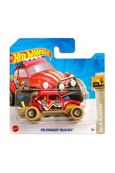 HOT WHEELS Masinuta metalica Hot Wheels, Volkswagen Baja Bug Tresure Hunt, 1:64, Rosu