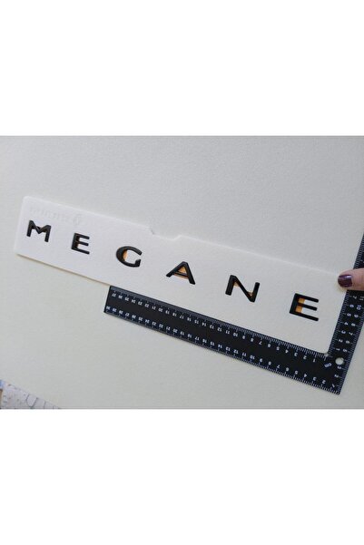 EDEXPORT Megane Boşluklu Piano Black Bagaj Yazısı 3M 3D ABS