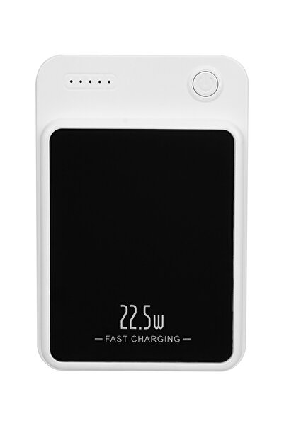 S-LINK M1021 10000Mah Magsafe 15W Hsc22.5W+Pd20W+Qc3.0 Beyaz Lcd Taşınabilir ...