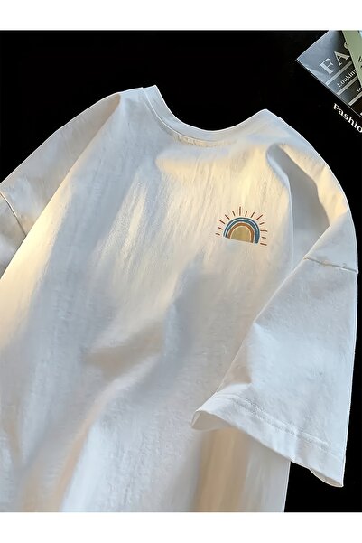 Lider Leather Μπλουζάκι με στάμπα Oversize Crew Neck, Βαμβακερό, Χτενισμένο, ...