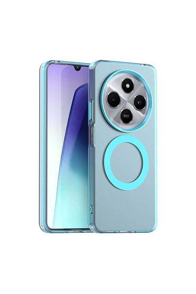SKYDDAR INNOVATION Case for Xiaomi Redmi 14C / Poco C75, CandyCase, Magsafe, sticker set, Blue