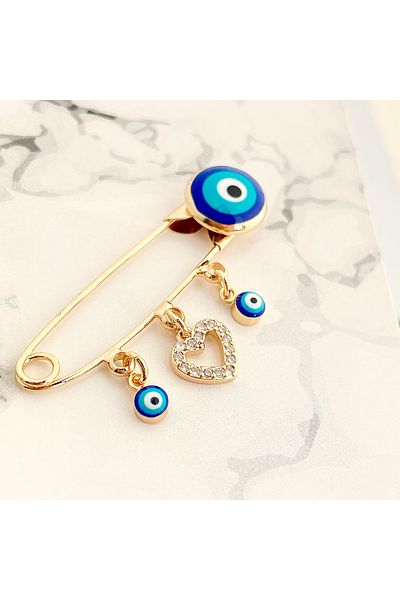 Kyver Baby Lapel Pin Baby Charm Heart1 Lapel Pin Gold
