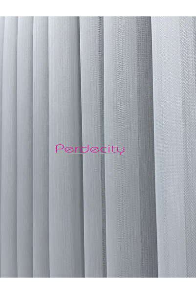 PERDECITY Bamboo Herringbone Pattern Tulle Curtain 1X3 Tight Pleated Ironing Does Not Wrinkle Suitable for Any Room