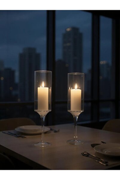 Candle Vase مجموعة مزهرية الكأس العملاقة