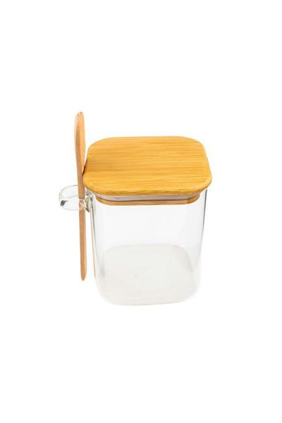 Bambum Spicy - Glass Storage Container with Spoon 9cm