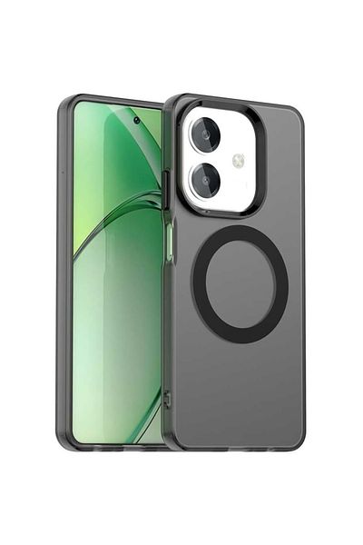 SKYDDAR INNOVATION Case for Oppo A40 4G / A60 5G, CandyCase, Magsafe, sticker set, Black