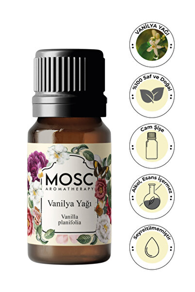 Mosc Vanilya Uçucu Yağı 10 ml %100 Saf ve Doğal (Vanilla Essential Oil)
