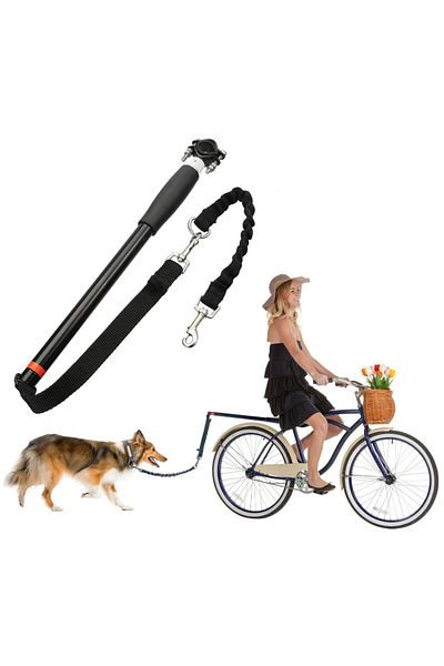SERSIMO Lesa hands-free de caini pentru bicicleta, Sersimo, Negru