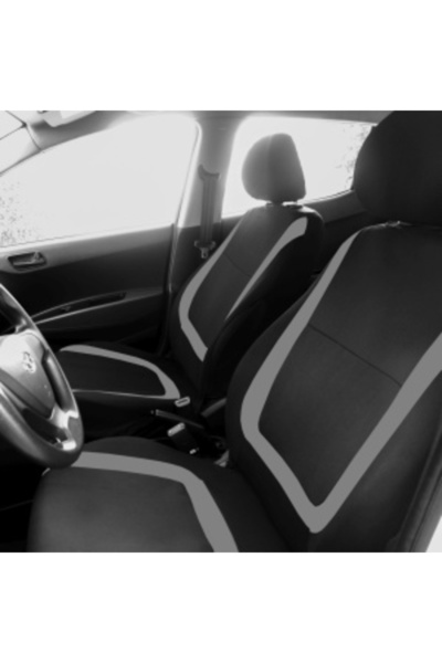 CED AUTO TRADE Set Huse universale pentru scaune auto - gri, fata-spate