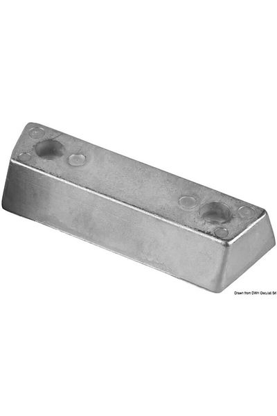 OSCULATI Anod de bază Duo Prop, zinc
