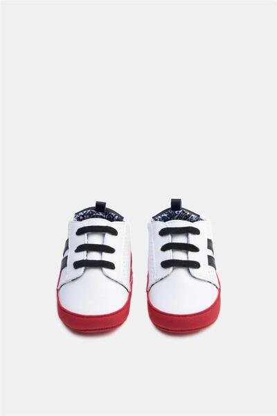 GB Baby Baby Boy White Bootees
