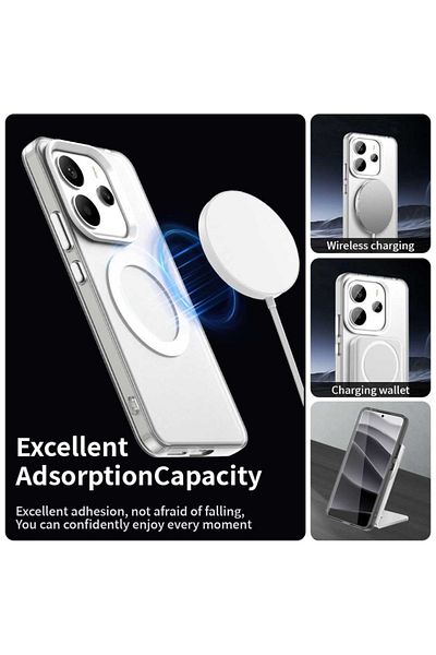 SKYDDAR INNOVATION Case for Xiaomi Redmi Note 14 5G, CandyCase, Magsafe, sticker set, White