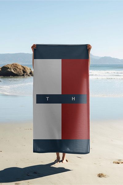 Doruklar Home Collection Modern Patterned Digital Printing Beach Sea Towel Peshtamal 80X160 cm Tkr001