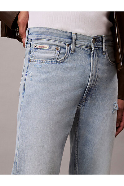 Calvin Klein Erkek Mavi Kot Pantolon