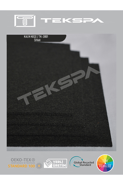 KALIN SİYAH KEÇE 100X100
