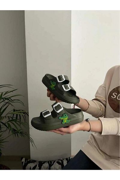 Benittokids Ултра леки, неплъзгащи се плажни обувки с анатомична форма и двойна катарама, висока подметка и неплъзгаща се подметка за басейн, за всеки ден.