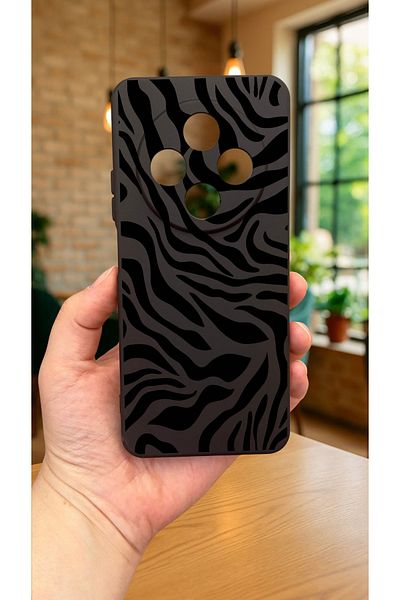 Vip Case Redmi 14C - حافظة مطاطية كلاسيكية ممتصة للصدمات من السيليكون بنمط حمار وحشي277