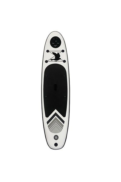 SERSIMO Placa Stand up paddle SUP gonflabila cu vasla, pompa si accesorii, 320x80x19 cm, 150 kg, gri