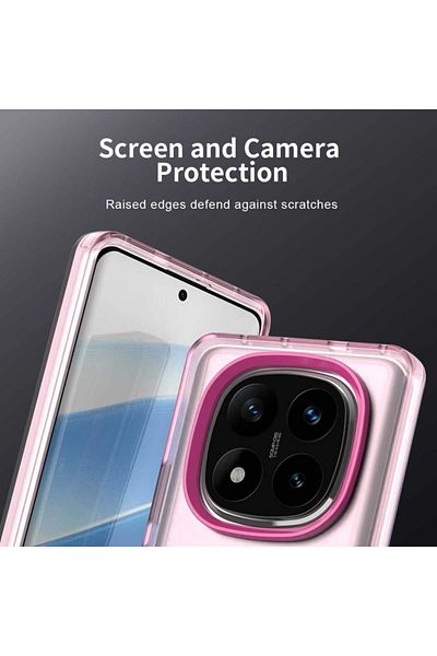 SKYDDAR INNOVATION Case for Xiaomi Redmi Note 14 Pro 5G / Poco X7, CandyCase, Magsafe, sticker set, Pink