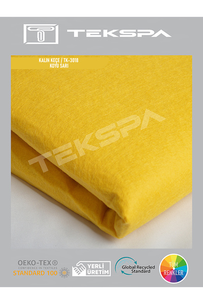 İNCE KOYU SARI KEÇE 100X100