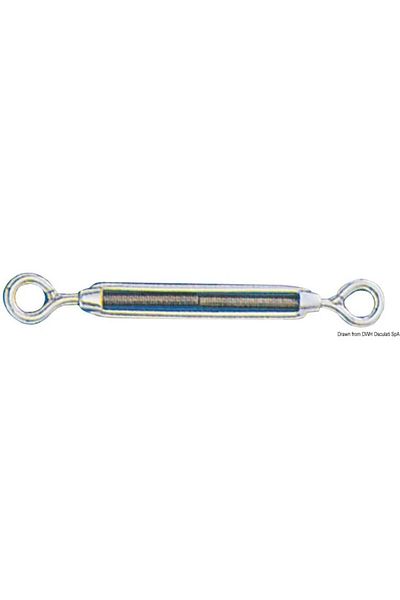 OSCULATI Șurub cu ochi din oțel inoxidabil cu două elemente de fixare pentru tensionatoare, 320 kg