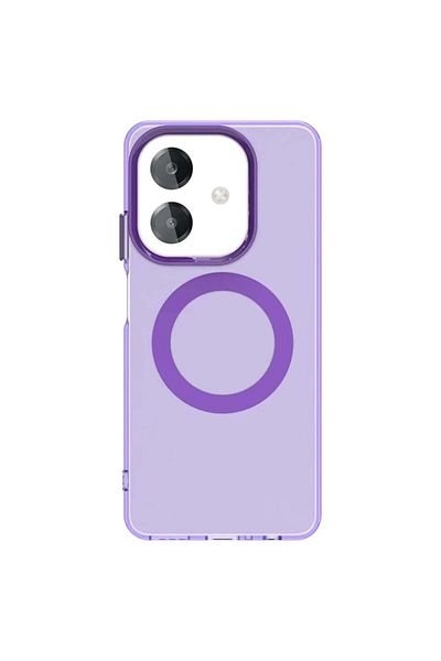 SKYDDAR INNOVATION Case for Oppo A40 4G / A60 5G, CandyCase, Magsafe, sticker set, Purple