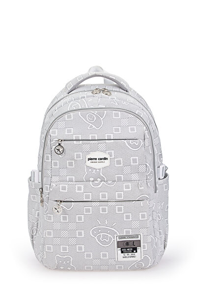 Pierre Cardin Gray Children's School Backpack 07Pc17736