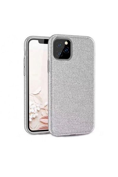 OEM Husa cu sclipici argintiu IPHONE 11 PRO