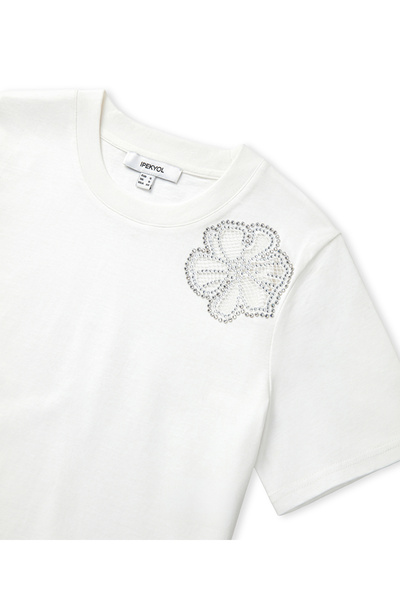 İpekyol Hotfix Printed Cutout T-Shirt