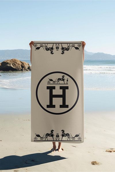 Doruklar Home Collection Modern Patterned Digital Printing Beach Sea Towel Peshtamal 80X160 cm Tkr004