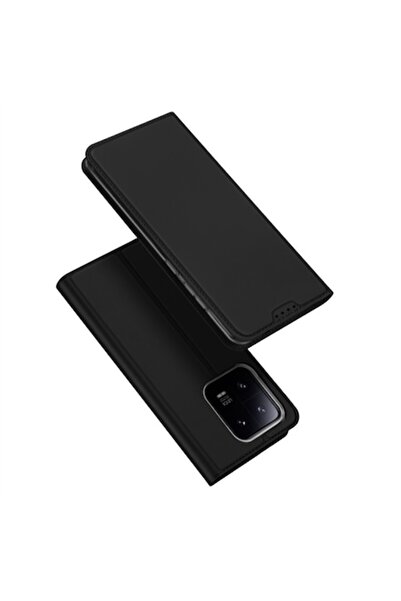 OEM Husa pentru Xiaomi 13 Pro, Piele ecologica, Black