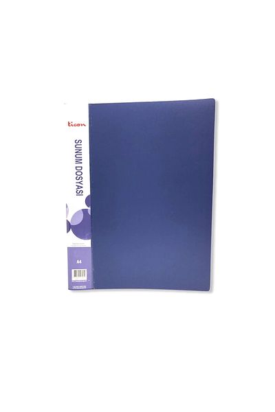 Ticon Presentation File A4 100Pcs Blue 1 Piece