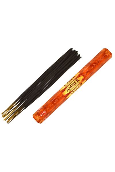 Hem Amber Scented Sticks - Set of 20