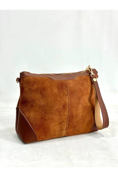 My Easy Shop Women's Bag Genuine Suede Leather Shoulder Bag