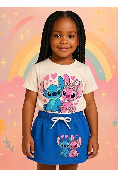 Juno kids Mavi Stich Etek Takım