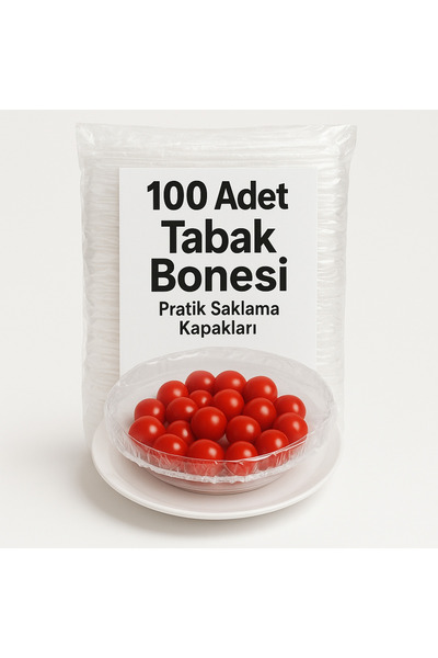 ceviz home züccaciye tekstil ltd şirketi 100 Adet Tabak Bonesi – Lastikli Streç Gıda Koruma Kapağı