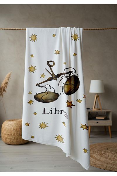 Doruklar Home Collection Modern Patterned Digital Printing Beach Sea Towel Peshtamal 80X160 cm Brs026