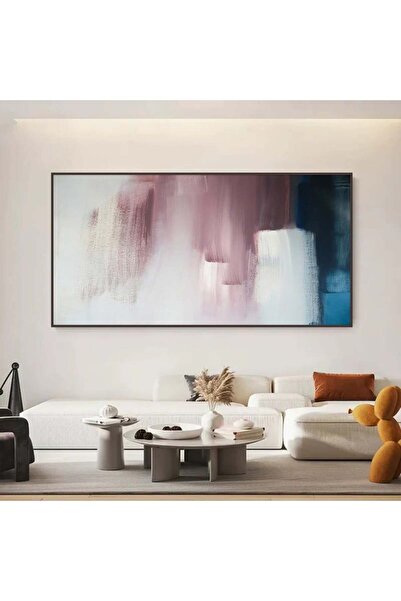 SND لوحة قماشية مودرن بتصميم الفن التشكيلي مع برواز شامبين مجوف