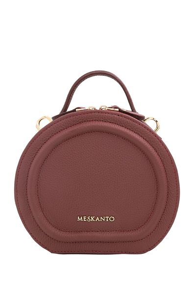 Meskanto Mira Genuine Leather Chain Round Bag