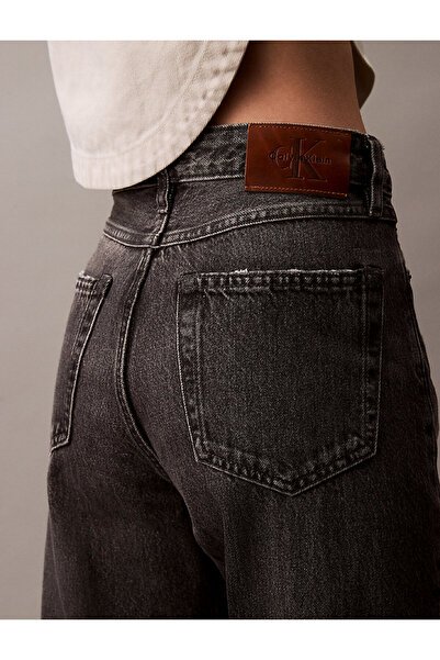 Calvin Klein Kadın Siyah Kot Pantolon