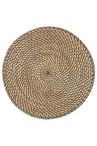 IKEA LÄTTAD Placemat, Sea Grass/Black, 37 cm