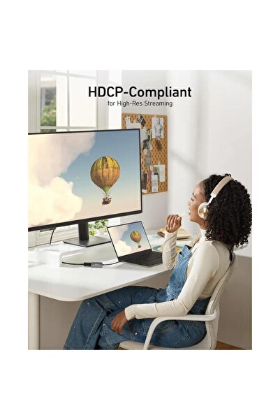 Anker محول USB-C 518 باللون الرمادي