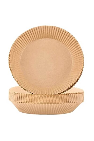 OEM Set 100 hârtie de copt pentru friteuză cu aer, rezistentă la căldură, maro, 19 cm