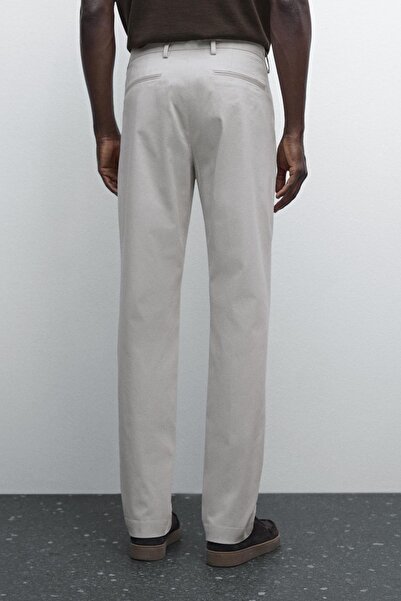 Massimo Dutti Pamuklu slim fit pantolon