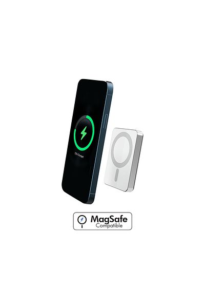Force Powerbank 5000mAh Compatible MagSafe Induction 15W Silver