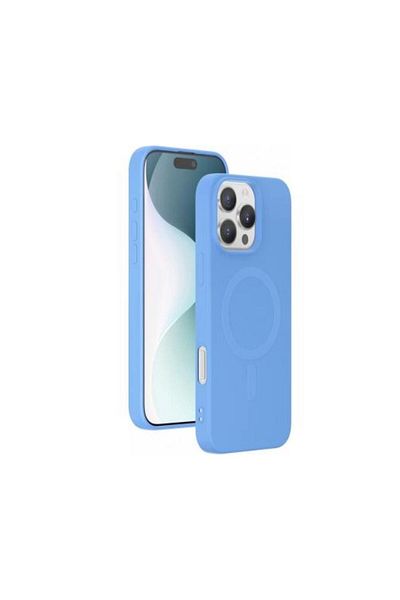 Force iPhone 16 Pro Magsafe Case Silicone Blue
