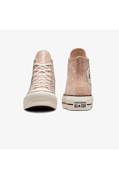 Converse Chuck Taylor All Star Lift Glitter Unisex Turuncu Platform Sneaker