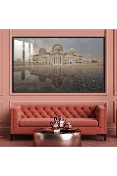 4gdran لوحة جدارية خشبية فاخرة مع برواز شامبين و طبقة من الاكرليك الشفاف