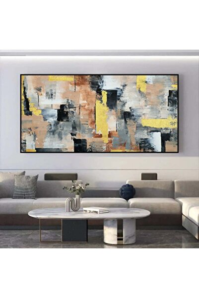 SND لوحة قماشية مودرن بتصميم الفن البوهيمي مع برواز أسود مجوف