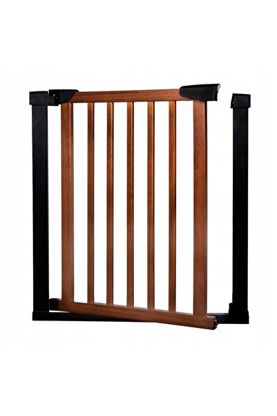 SERSIMO Safety Gate for stairs, adjustable 96-103 cm, made of steel and wood, black brown